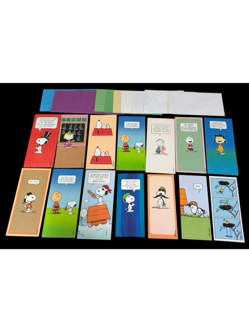LOT of 14 Vintage Hallmark Peanuts Snoopy Greeting Cards Birthday Get Well Soon